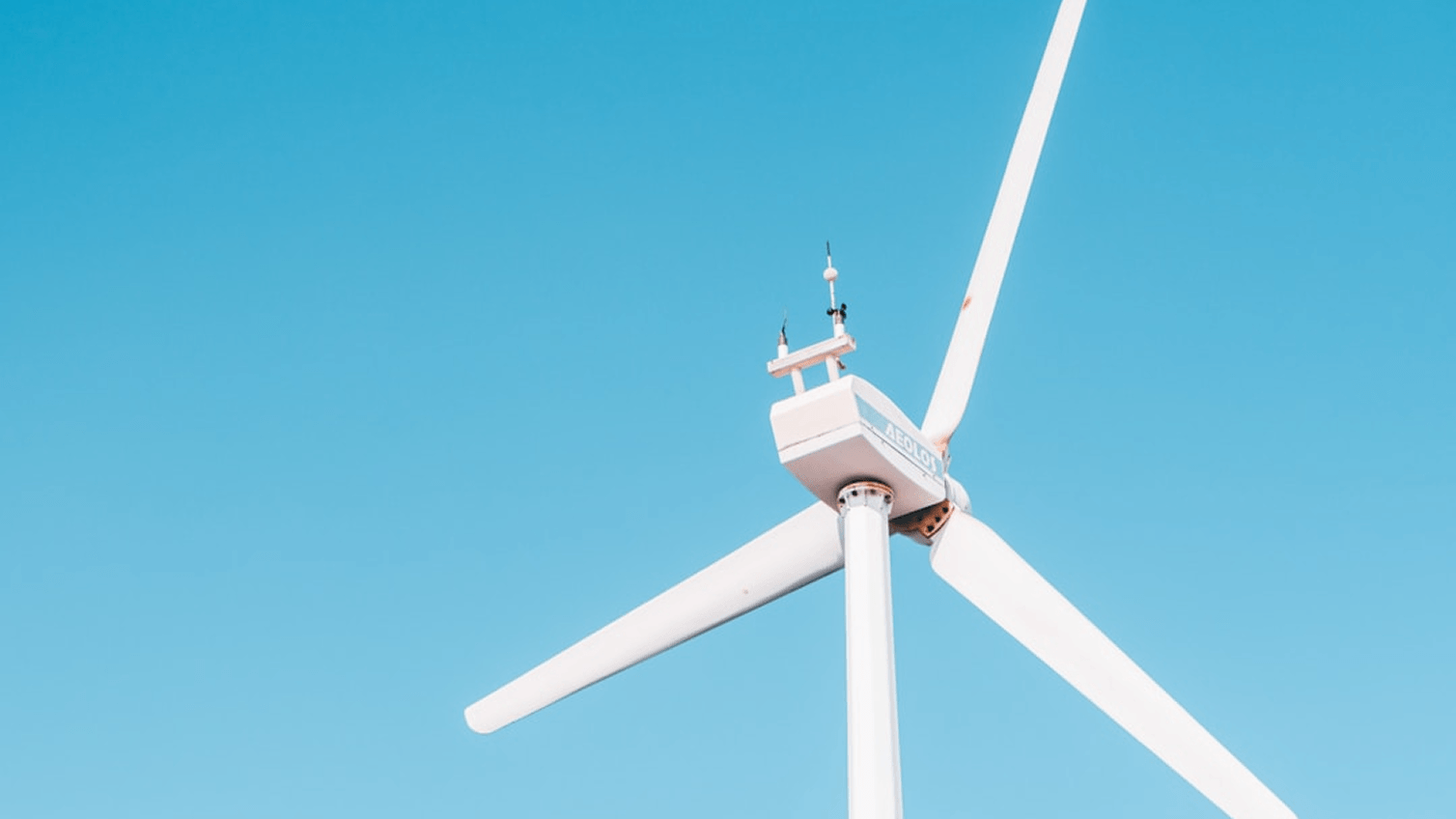 Photo of a wind turbine